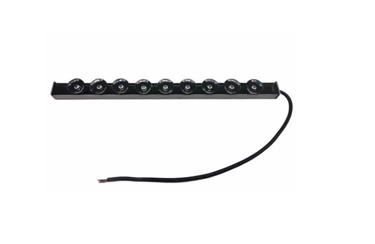 12V-24V PANJUR İÇİ EPOKSİ LAMBA MAVİ (9 LEDLİ) (265*28 MM)