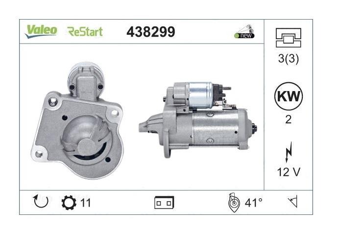 VALEO 12V MARŞ MOTORU 11 DİŞ FORD FOCUS C-MAX/FOCUS/MONDEO/S-MAX/CONNECT (START-STOP)