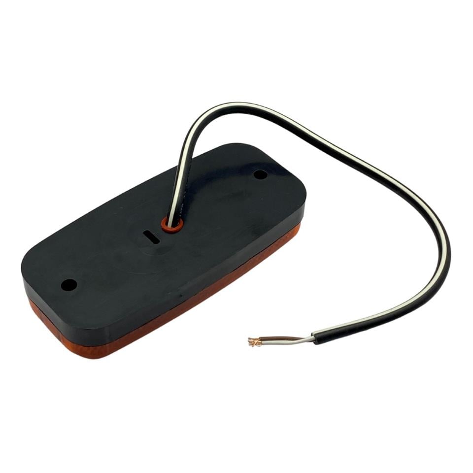 SERTPLAS 12V-24V DORSE YAN LAMBASI SİDE MARKER SARI (3 LEDLİ) (111*51 MM)