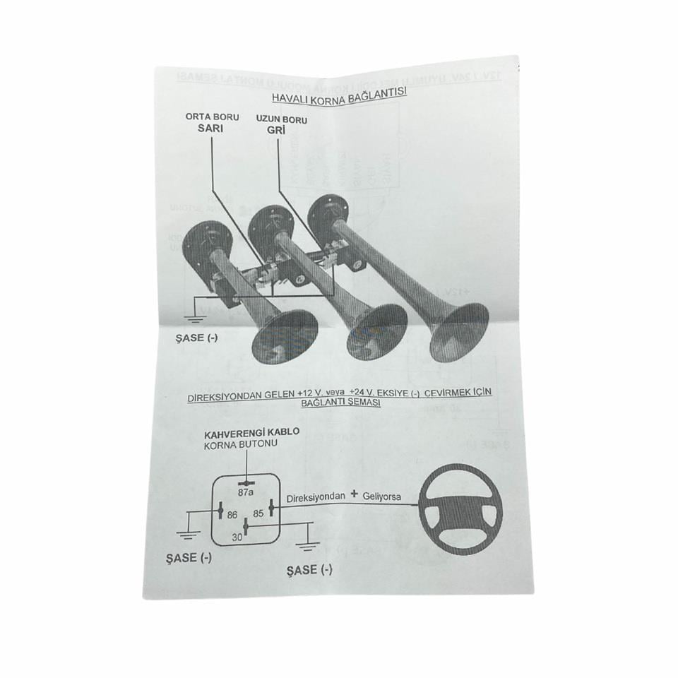12V KORNA RÖLESİ (MODÜLÜ-BEYNİ) (NURI ALCO MELODİLİ)
