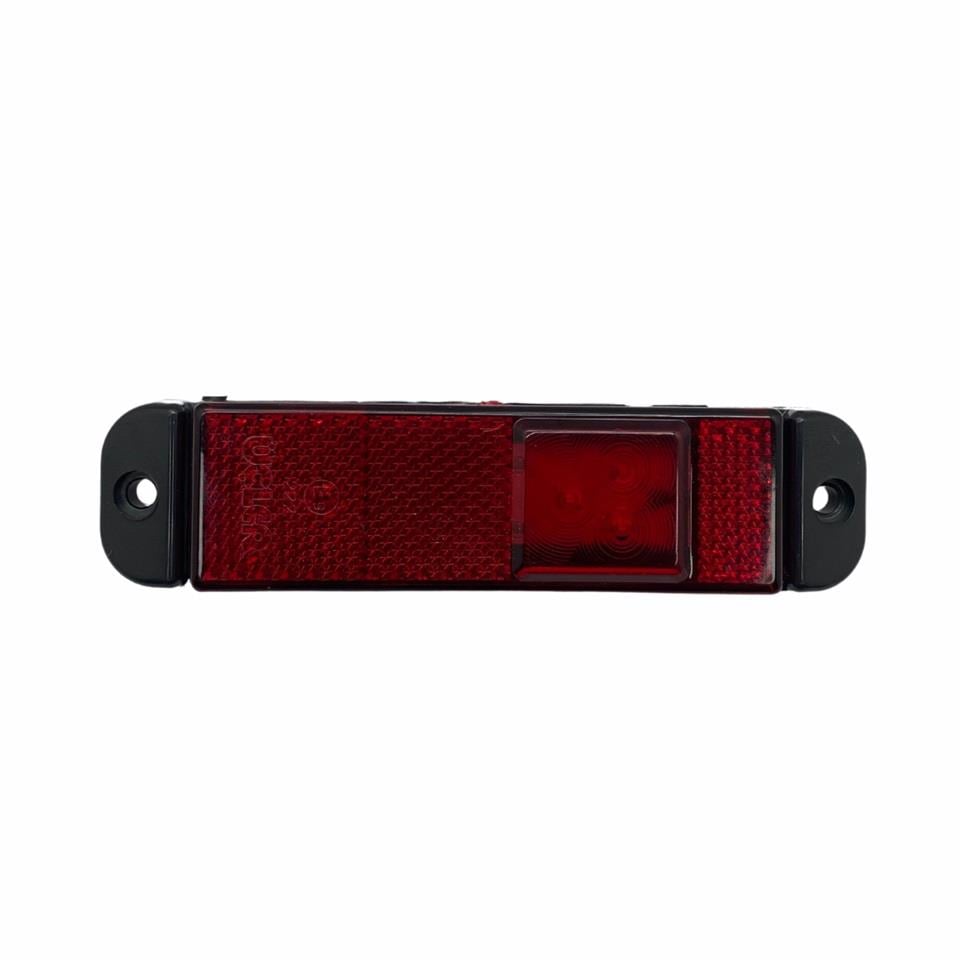 12V-24V YAN İKAZ LAMBASI 3-LEDLİ CRONE TİPİ KIRMIZI (130*32 MM)