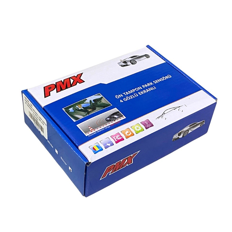 PARK SENSÖRÜ SES İKAZLI+MİNİ GÖSTERGELİ (4 GÖZLÜ) (ÖN) (18.8 MM) GRİ
