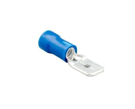 ERKEK FİŞ MİKRO (İZOLELİ) (2.8 MM) (1.50-2.50 MM KABLO UYUMLU) MAVİ