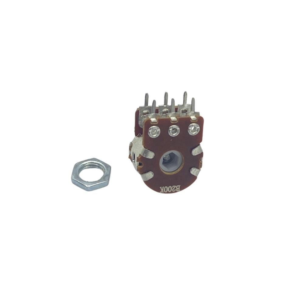 POTANSİYOMETRE MONO B200K (220 Ohm) (6 UÇLU)