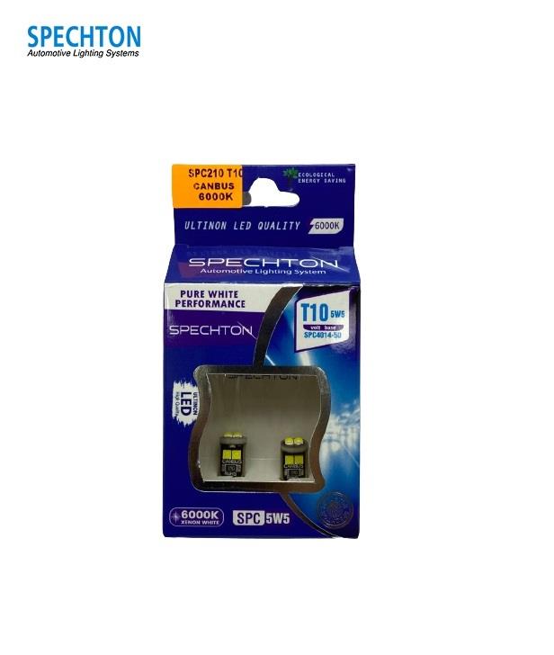 SPECHTON 12V DİPSİZ AMPUL T10 (6 LEDLİ) BEYAZ 6000K CANBUS (2 AD)