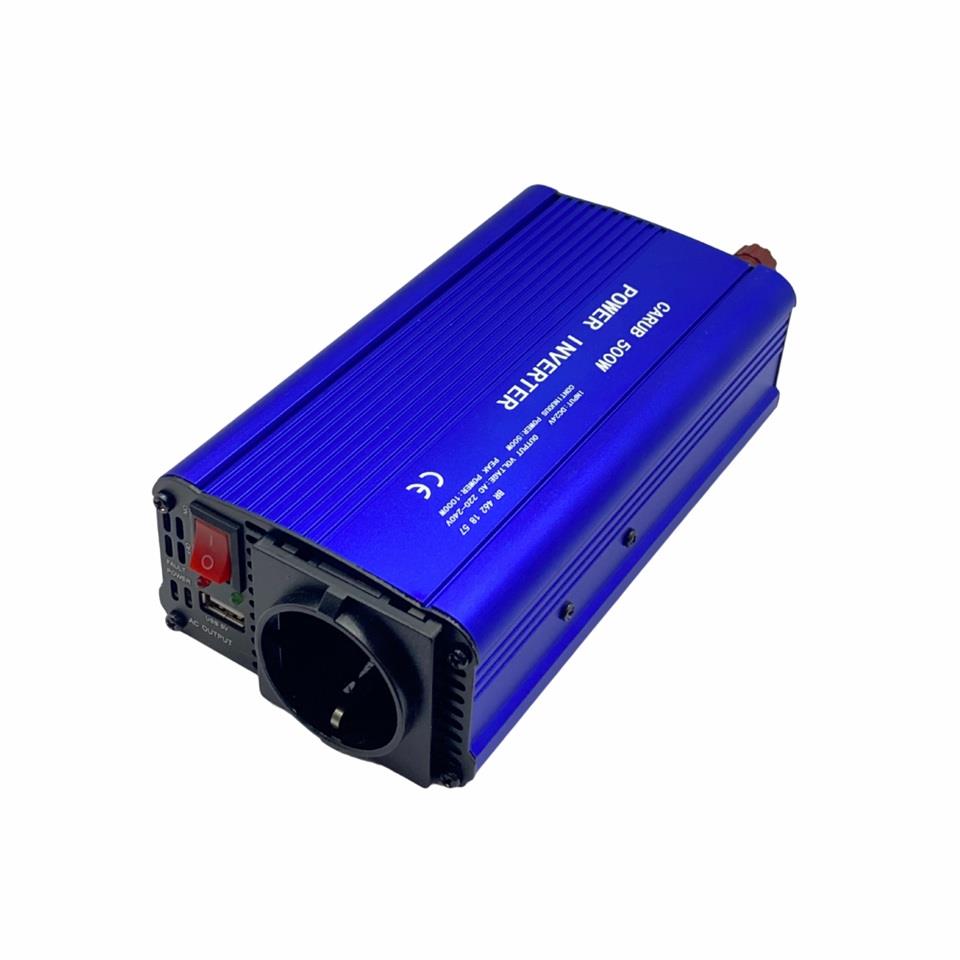 24V DC > 220V AC İNVERTÖR 500W (MODİFİYE) (ÇAKMAK FİŞLİ-MAŞALI)