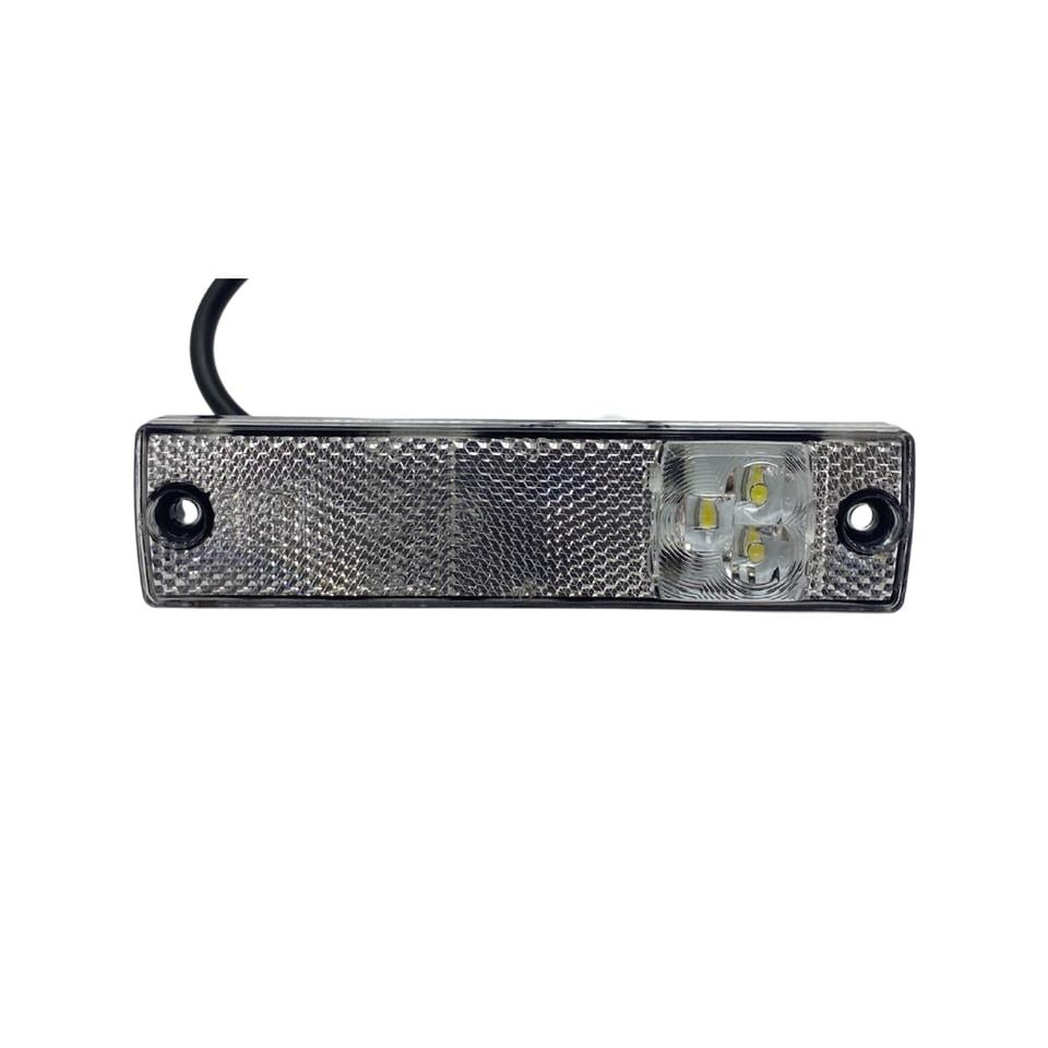 12V-24V YAN İKAZ-PARK LAMBASI (SİDE ÖARKER) LEDLİ BEYAZ KRONE TİP DORSE (130*32 MM) E9