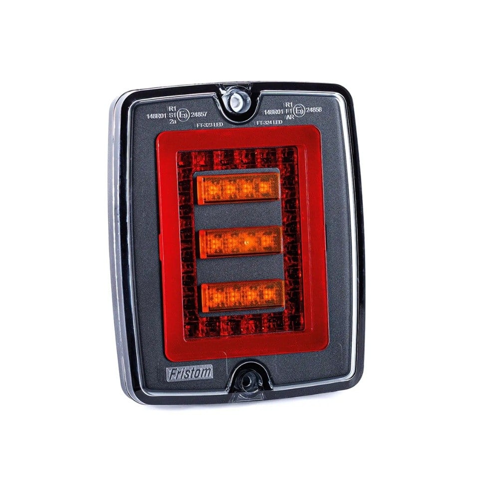 FRISTOM 12V-30V STOP LAMBASI (NEON LEDLİ) (3 FONKSİYONLU) (132*109 MM) E9