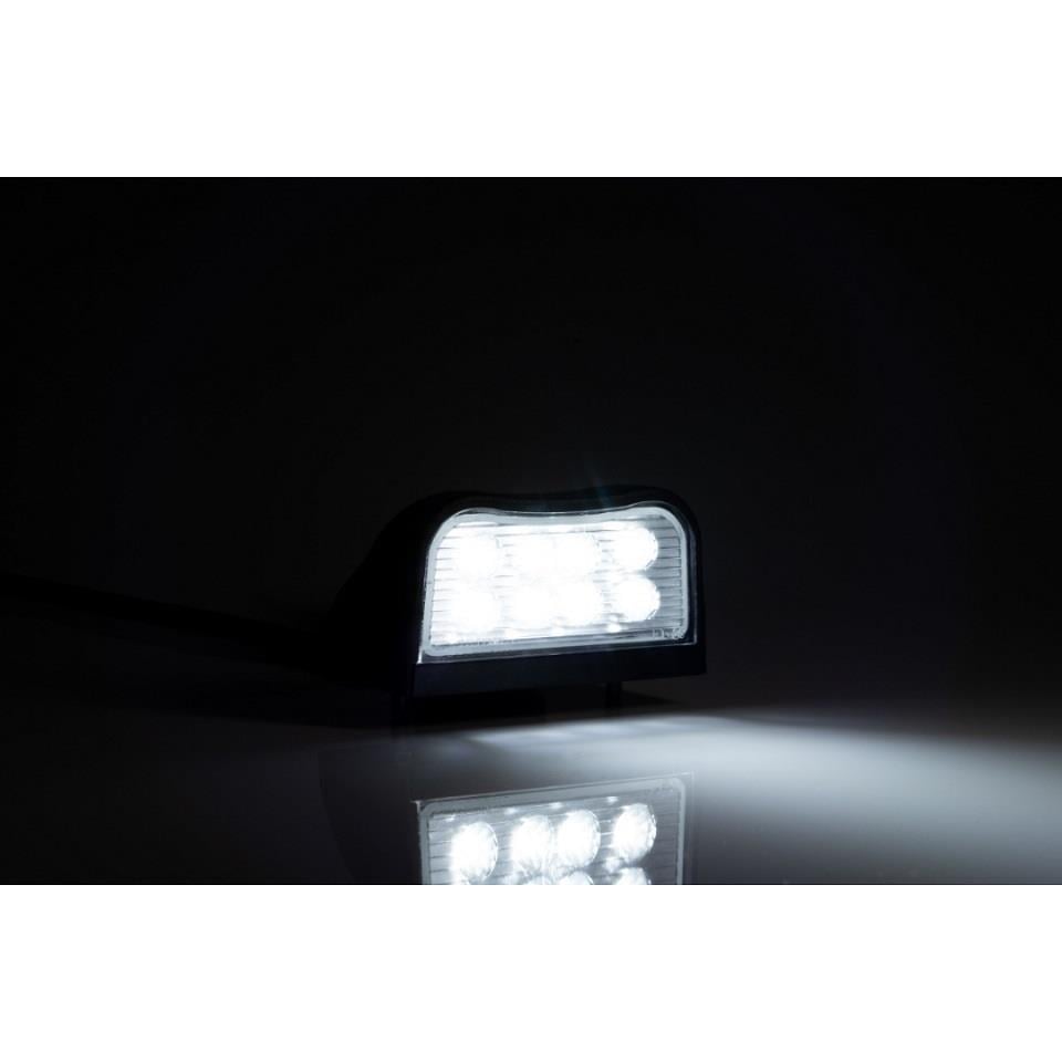 FRISTOM 12V-30V PLAKA LAMBASI 8 LEDLİ (SİYAH) (100 X 50 MM) E9