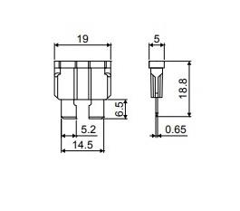TESLA BIÇAK SİGORTA 1 A (19*19 MM)