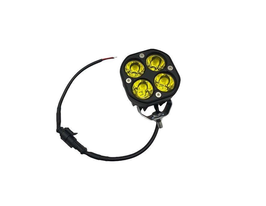 9V-35V OFF-ROAD LAMBA 40W (4 LEDLİ) (70*78*78 MM) SARI