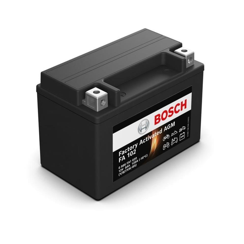 BOSCH 12V 8 AH MOTOSİKLET AKÜSÜ AGM 135 A (EN) (150*87*105) (YTX9-BS)