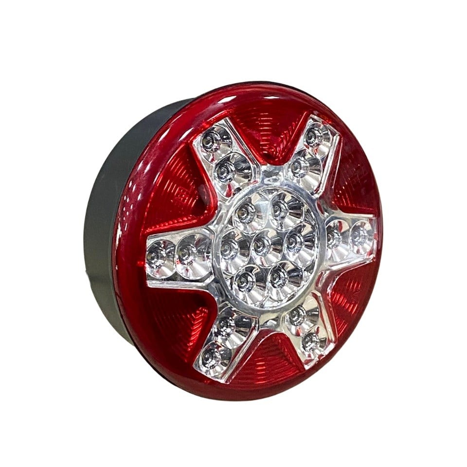 12V GERİ VİTES LAMBASI LEDLİ (YUVARLAK 122 MM) GÜLERYÜZ COBRA-MITSUBISHI-OTOKAR-TEMSA