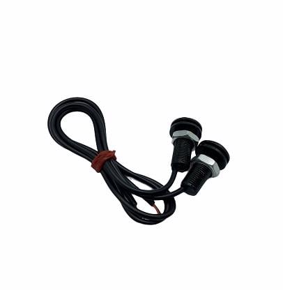 12V GÜNDÜZ SÜRÜŞ LEDİ NEON YUVARLAK SARI CIVATALI (MERCEKLİ) (18 MM) (2 AD)