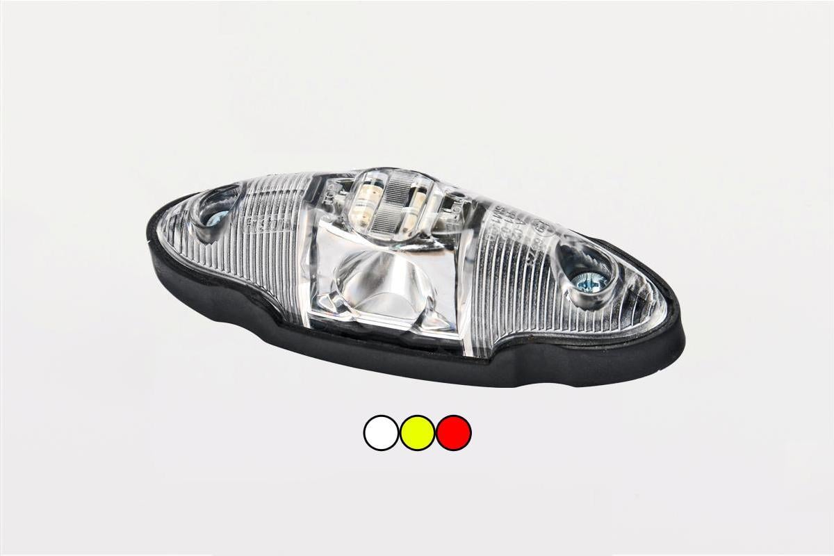 FRISTOM 12V-24V YAN POZİSYON LAMBASI SİDE MARKER LEDLİ (SARI-KIRMIZI-BEYAZ) (122*41 MM) E9