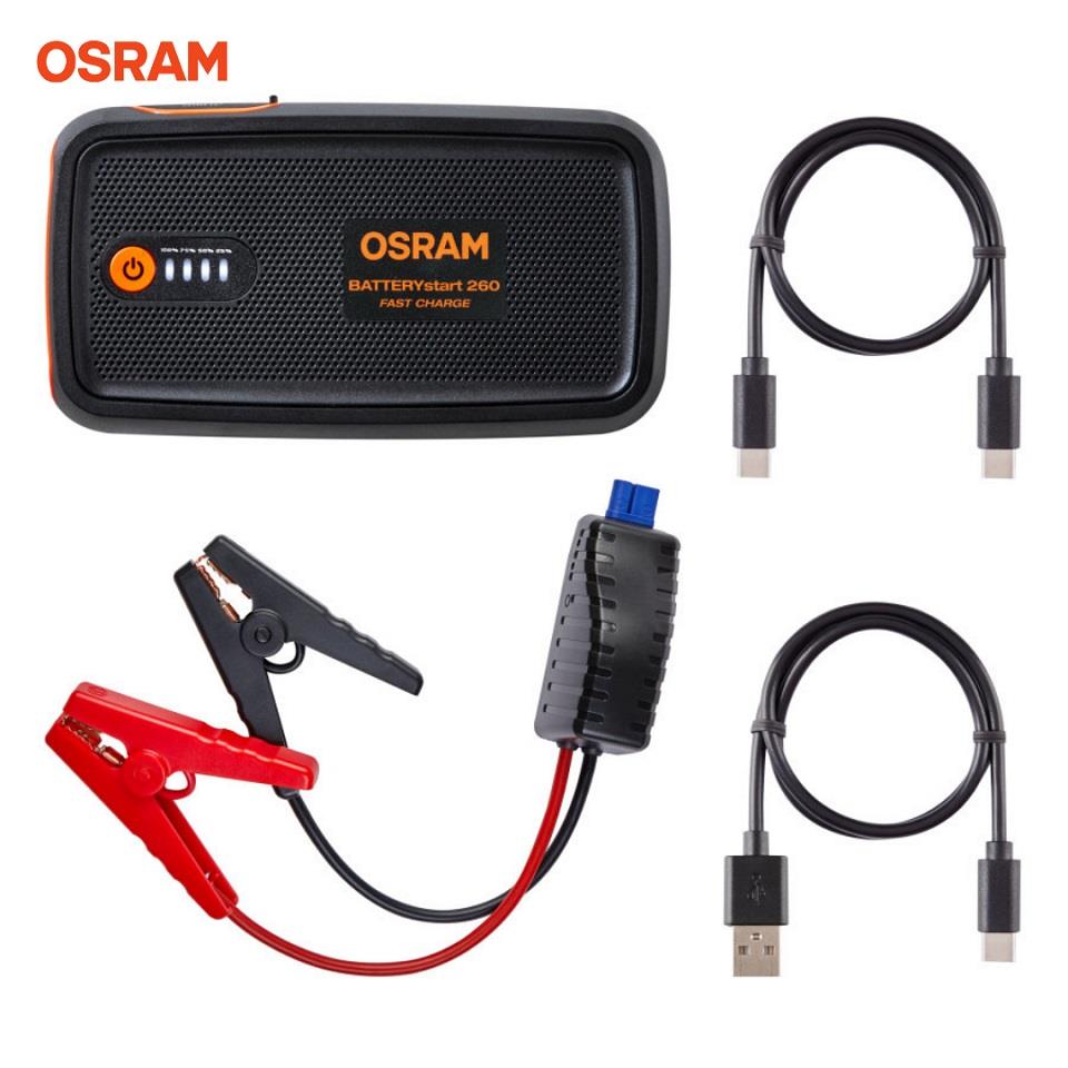 OSRAM 12V AKÜ TAKVİYE CİHAZI (1000A) (POWERBANK) (LED IŞIK)