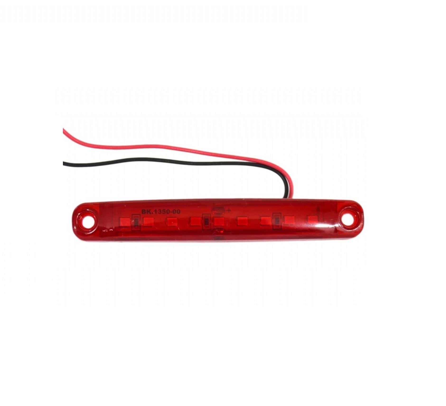 12V-24V PARMAK LAMBA 9-LEDLİ KIRMIZI (100*15 MM) 