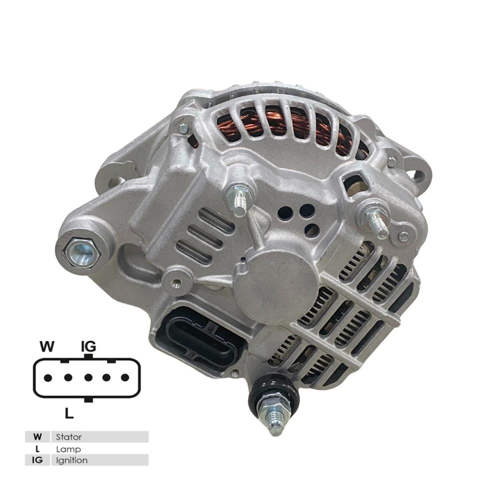 24V ALTERNATÖR DİNAMO MITSUBISHI TİPİ 130 A (5 FİŞ SOKETLİ) (W-L-IG . .) FORD CARGO 