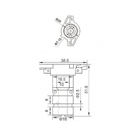 ALTERNATÖR ROTOR BAKIRI BOSCH TİPİ (İÇTEN SOĞUTMALI) (70 A -140 A)