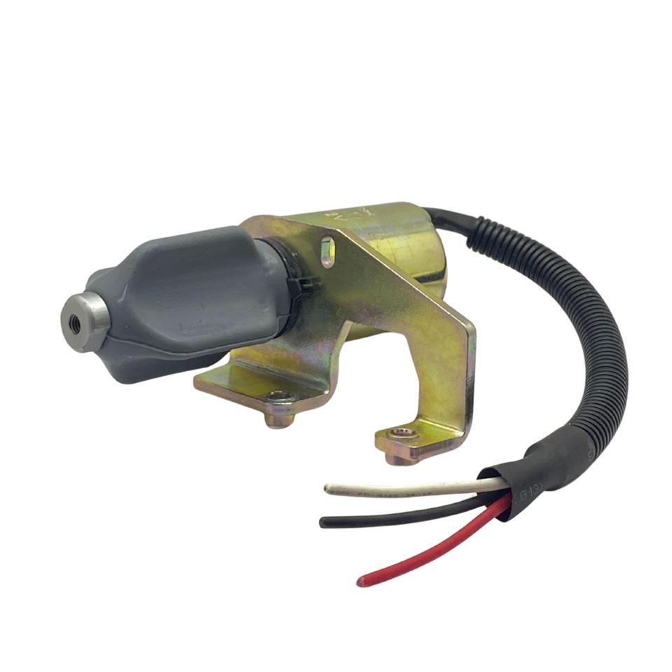 12V STOP SELENOİDİ YAN AYAKLI (SAĞ AYAK) BOSCH RSV TİPİ CUMMINS-WOODWARD