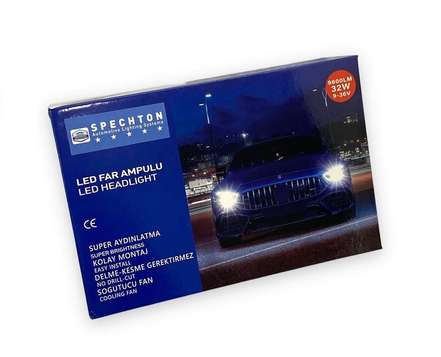 9V-36V H11 COB LED XENON FAR AMPUL SETİ  6500K 9600 LÜMEN