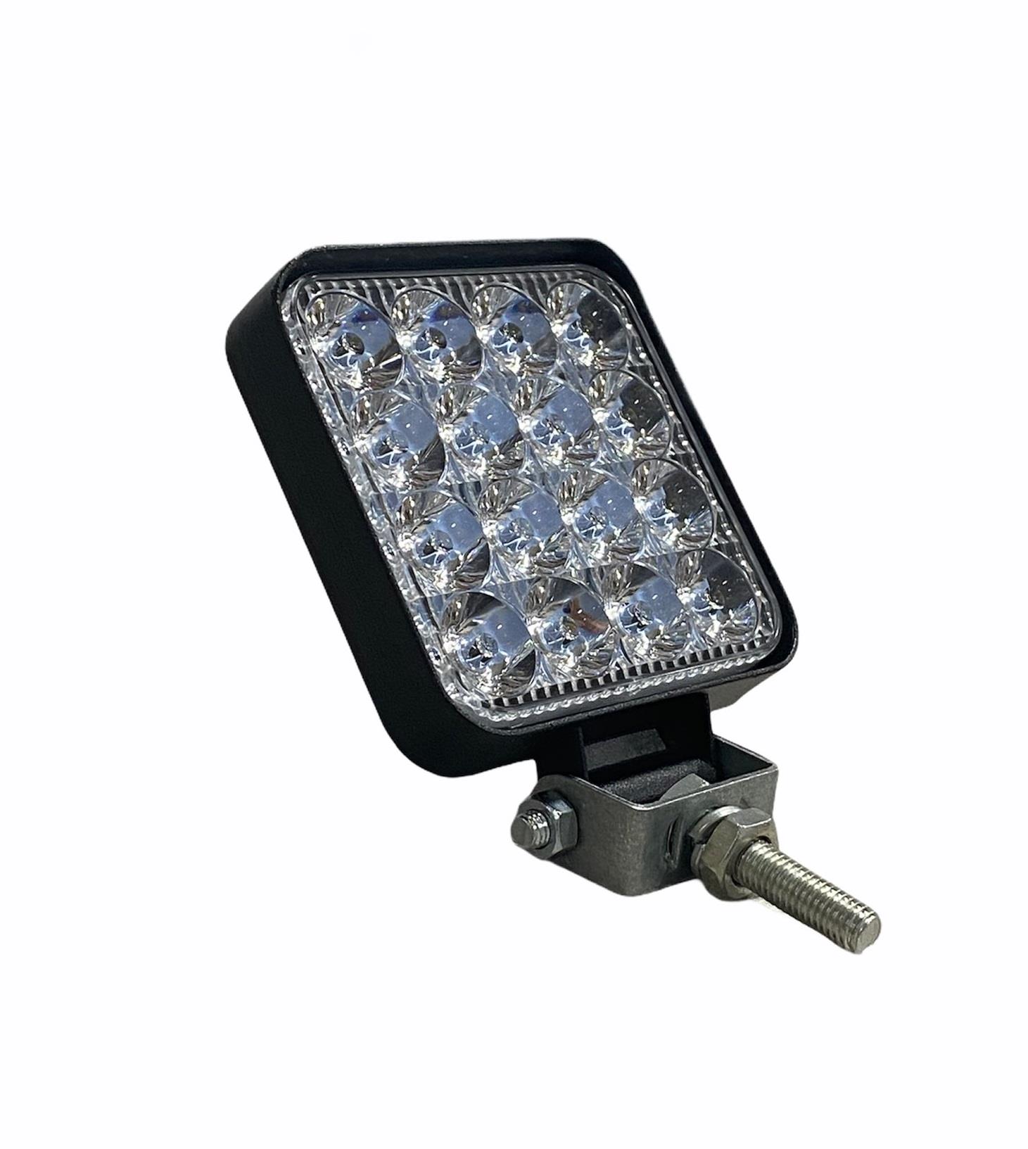 10V-80V ÇALIŞMA LAMBASI MİNİ KARE (16 LEDLİ 48W) (85*85 MM)