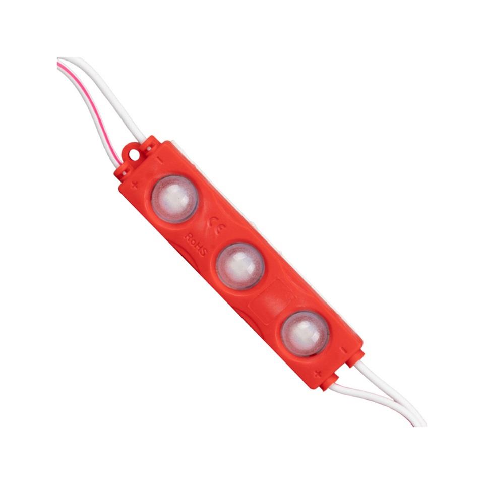 12V PARMAK LAMBA 3-LEDLİ KIRMIZI (70*15 MM)