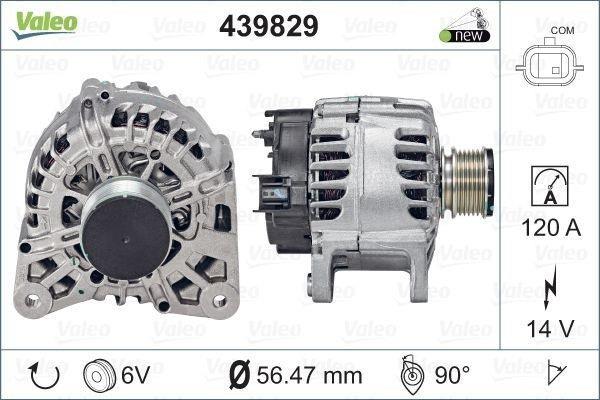 VALEO 12V ALTERNATÖR DİNAMO 120 A (TEK FİŞ/LIN) (4 AYAK) DACIA DOKKER/DUSTER-RENAULT CLIO IV