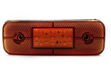 12V-24V YAN SİNYAL LAMBASI DORSE SİDE MARKER SARI YM (9 LEDLİ)