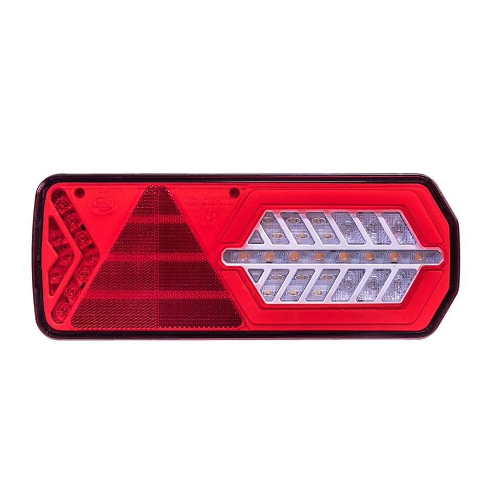 DASTERI 10V-30V STOP LAMBASI (NEON LEDLİ-KAYAR SİNYALLİ) (6 FONKSİYONLU) (350*137*45 MM) E9 SAĞ