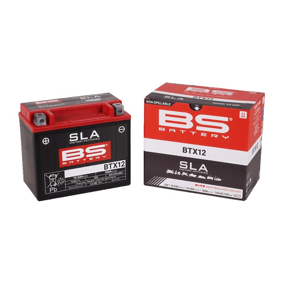 BS BATTERY 12V 10.5 AH MOTOSİKLET AKÜSÜ 180 A (EN) (150*87*130 MM) (BTX12) (SLA)