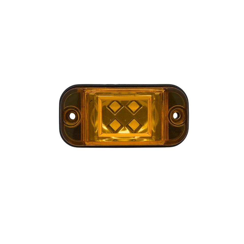 12V-24V YAN SİNYAL LAMBA SİDE MARKER SARI OVAL (76*37 MM)