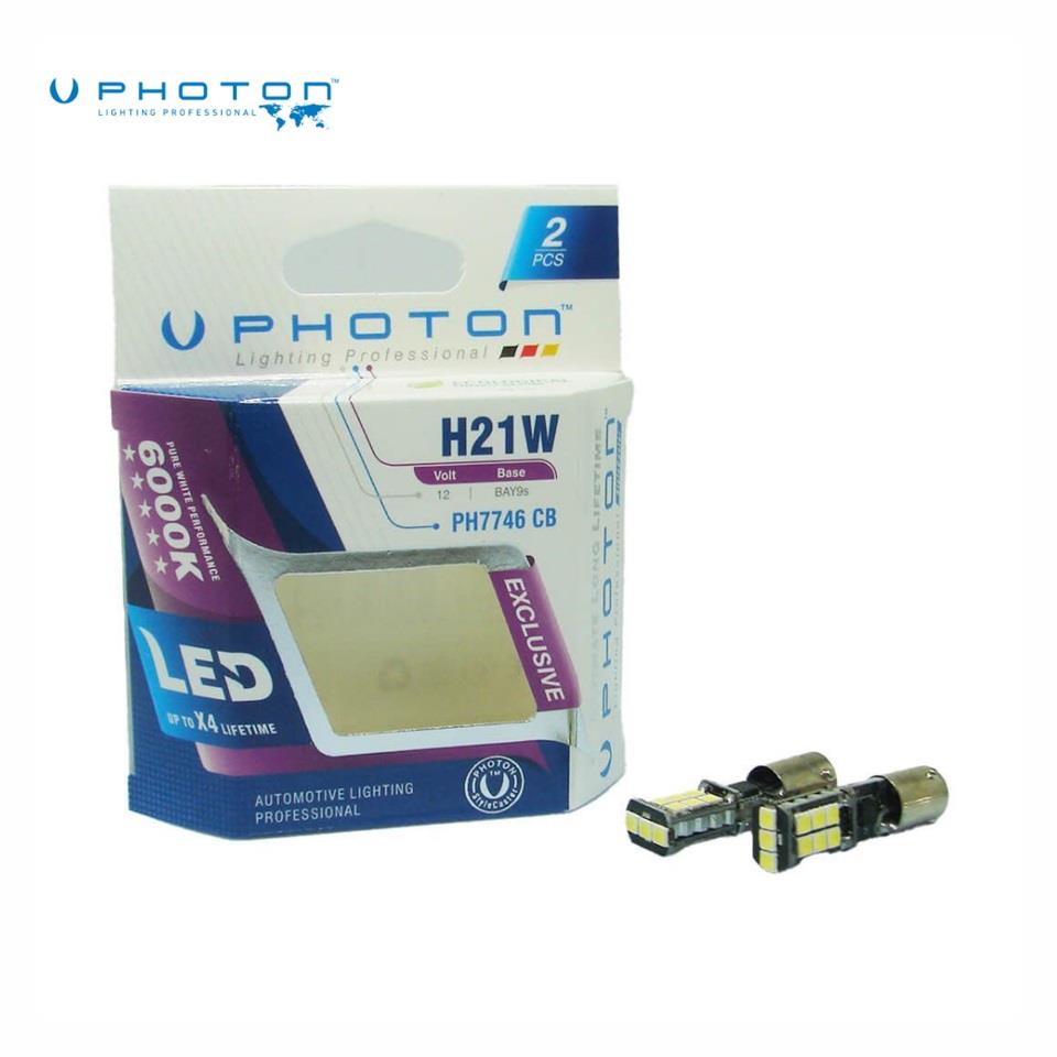 PHOTON 12V H21 AMPUL 15 LEDLİ BEYAZ CANBUS (BAY9s) (2 AD)