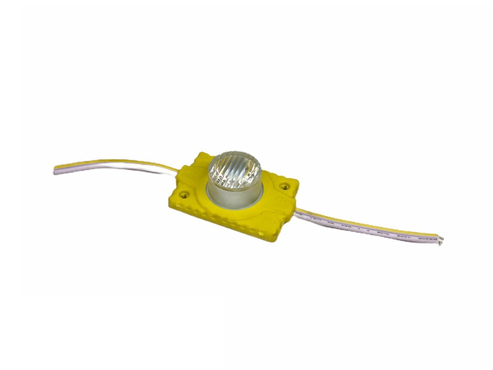 12V PARMAK LAMBA LEDLİ KABLOLU (SARI)