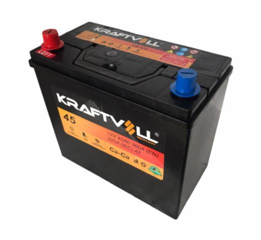 KRAFTVOLL 12V 45 AH AKÜ 360 A (EN) (238*129*222) (DAR) (TERS KUTUP)