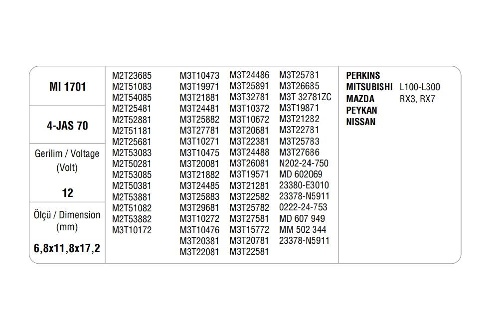 MARŞ KÖMÜRÜ MITSUBISHI YM (4 AD)