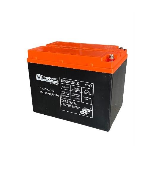 DEEPPOWER 12V 100 AH ELEKTRİKLİ BİSİKLET AKÜSÜ DEEP CYCLE (UZUN ÖMÜRLÜ) (222*150*176)