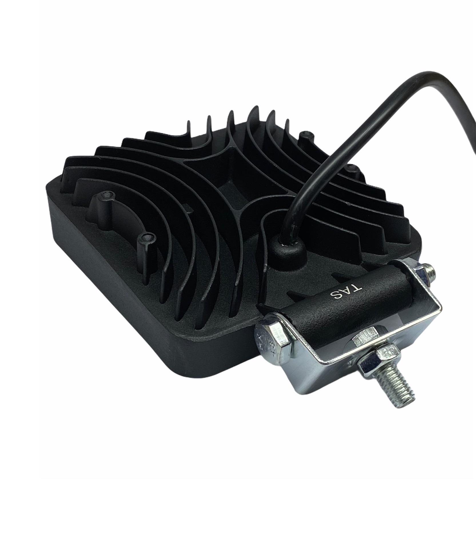 12V-80V ÇALIŞMA LAMBASI KARE (16 LEDLİ 48W) (-40°C+120°C) (108*108 MM) IP67