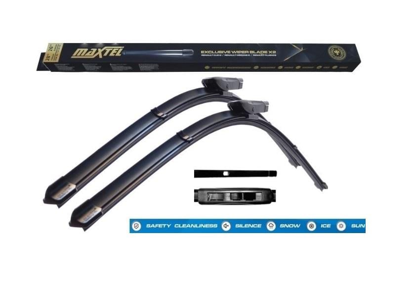 MAXTEL SİLECEK SÜPÜRGESİ 650/400 MM AEROTWIN CITROEN C3 II-RENAULT LAGUNA III-VW PASSAT 