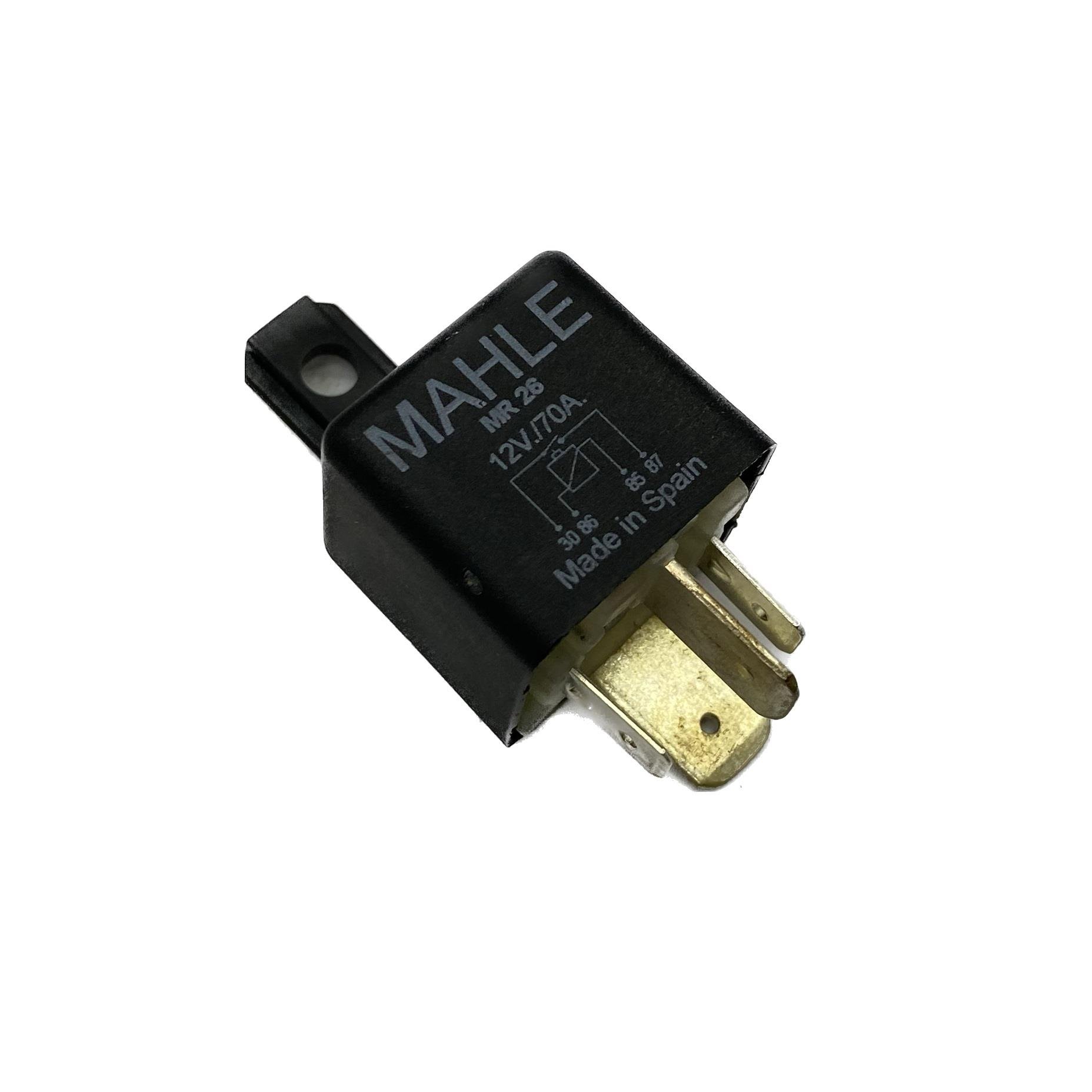 MAHLE 12V RÖLE 4 UÇLU 70 A (2 UÇ KÜÇÜK / 2 UÇ BÜYÜK) (6.3 MM / 9.5 MM)