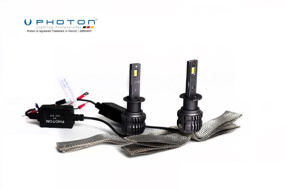 PHOTON 12V H1 CSP LED XENON FAR AMPUL SETİ 6500K 9500 LÜMEN FANSIZ CANBUS