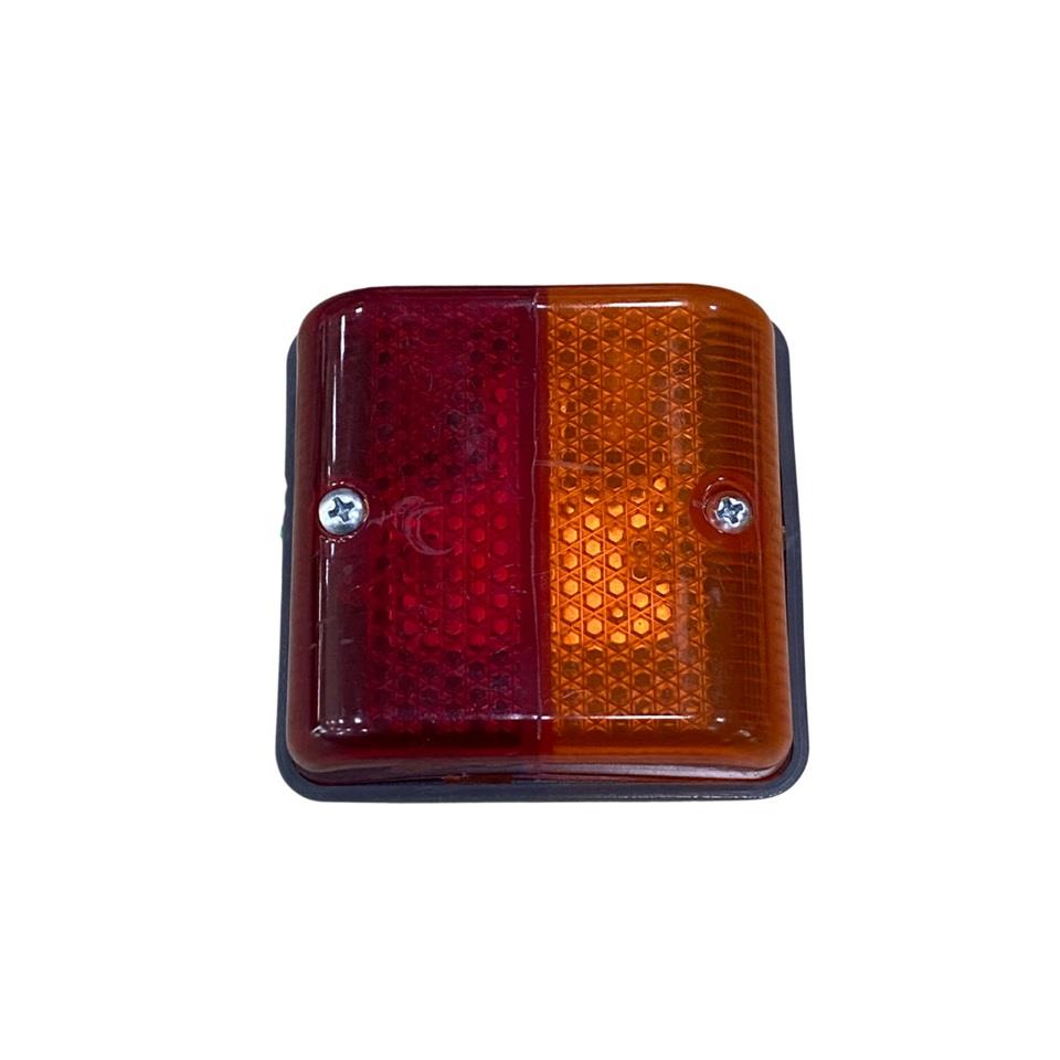 KABİN STOP-SINYAL LAMBASI UNIVERSAL SARI-KIRMIZI (88*88 MM)