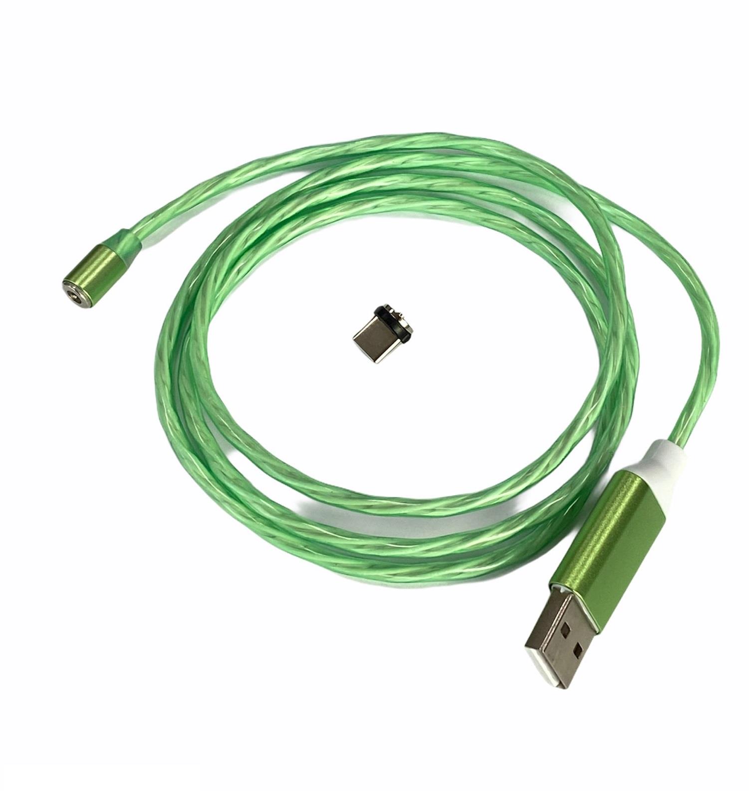 TELEFON ŞARJ KABLOSU TYPE-C (MIKNATISLI) (IŞIKLI)