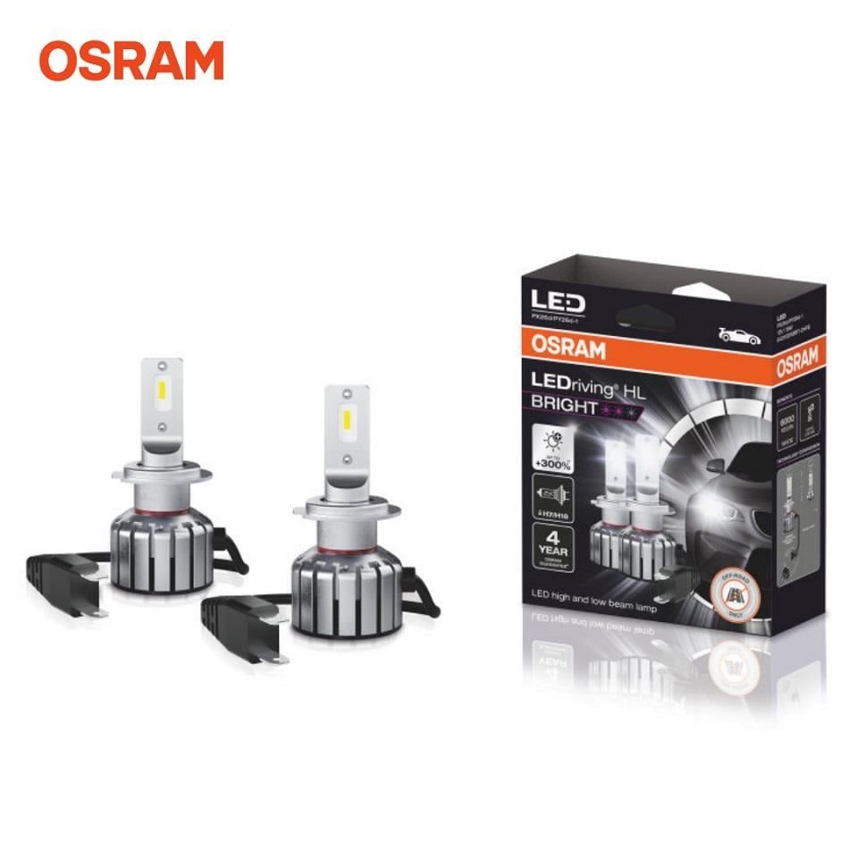 OSRAM 12V H7/H18 XENON LED FAR AMPUL SETİ +%300 FAZLA IŞIK 6000K