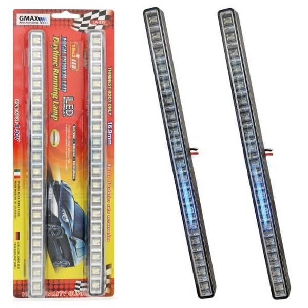 12-24V GÜNDÜZ SÜRÜŞ LAMBASI 18 LEDLİ (16.9 MM X 285 MM) (2 AD)
