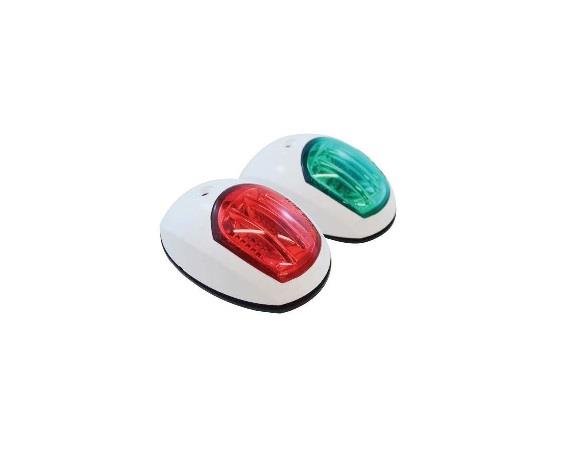 12V İSKELE SANCAK TEPE LAMBASI 12-LEDLİ KIRMIZI/YEŞİL MARİNE (2 AD)