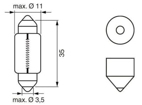 BOSCH 24V SOFİT AMPUL 5W (38 MM)