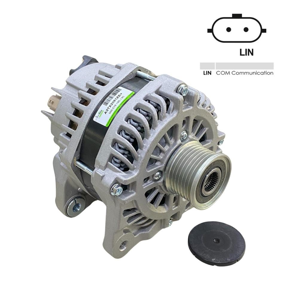 12V ALTERNATÖR DİNAMO 185 A (2 FİŞ) (LIN) MERCEDES VITO-NISSAN NAVARA-RENAULT FLUENCE/MEGANE