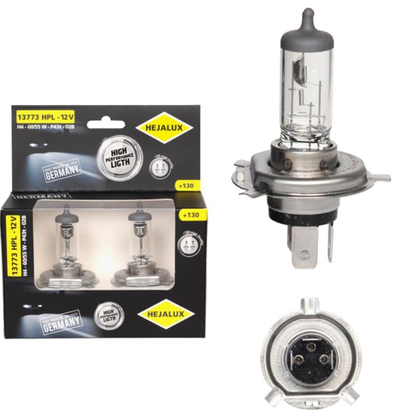 HEJALUX 12V H4 AMPUL 60/55W %130 FAZLA IŞIK (2 AD)