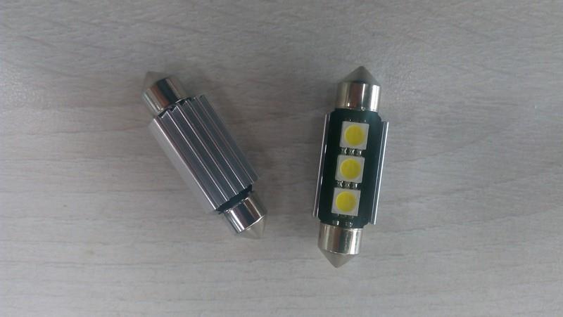 12V SOFİT AMPUL 3 LEDLİ BEYAZ (39 MM) (2 AD)